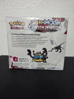 Sun & Moon Crimson Invasion Booster Box Sealed New 36 Packs Pokemon TCG - Image 4
