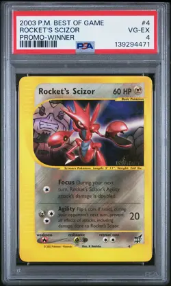ROCKET'S SCIZOR Best of Game Winner Promo #4 PSA 4 Pokemon [Nostalgium] - Image 1