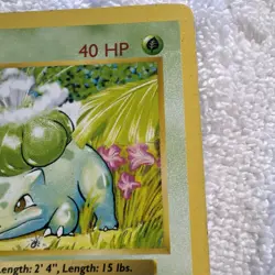 Pokemon TCG Bulbasaur 044/102 Base Set, Shadowless 1st Edition 1999 - Image 2