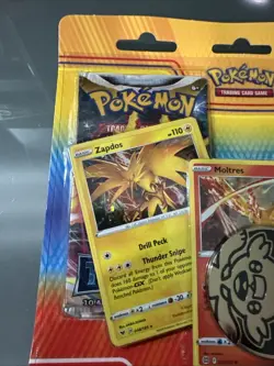 Pokemon TCG Zapdos Moltres Articuno 2 Booster Packs & Coin - Sealed 820650851438 - Image 2