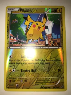 Pikachu 20/108 REVERSE HOLO RARE XY Roaring Skies Pokemon 2015 LP/NM - Image 1