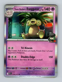Pokemon TCG - Ascended Heroes - (Holo Rare) - Team Rocket's Exeggutor - 078/217 - Image 1