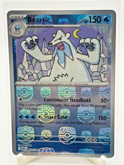 Beartic MASTER BALL Holo BLK EN 026/086 Black Bolt Pokemon Pack Fresh English - Image 1