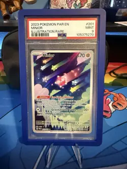2023 POKEMON PAR EN-PARADOX RIFT ILLUSTRATION RARE #201 MINIOR PSA 9 - Image 1