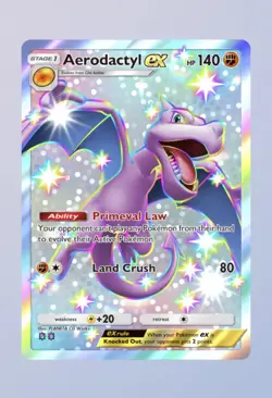 Shiny Aerodactyl ex Extradimension Crisis Pokemon TCG Pocket 2 Star ⭐⭐ (English) - Image 1