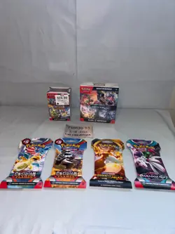 Large Sealed Pokemon Lot, mixed sets, boosters, Obsidian flames Booster Bundle - Image 1