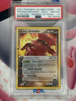 2021 POKEMON CELEBRATIONS CLAS. COLL Team Magma’s Groudon 9/95 PSA 10 GEM MT - Image 3