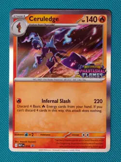 Ceruledge MEP 014 Phantasmal Flames Stamped Prerelease Pokemon Tcg Mep014 - Image 1