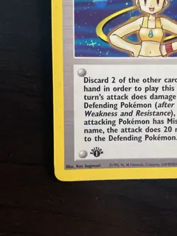 Misty Trainer Gym Heroes 1st Edition Holo Rare 18/132 Pokemon TCG - Image 4
