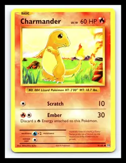 💥 Charmander Evolutions XY 2016 Base Fire Pokemon # 9/108 - Image 1