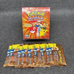 Pokemon Topps TV Animation Series 1 Booster Box W/ 9 Packs - Authentic Factory 41116107528 - Image 1