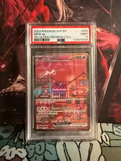 Pokemon 151 MEW ex Special Illustration Rare Black Star Promo 053 PSA 9 Mint - Image 1
