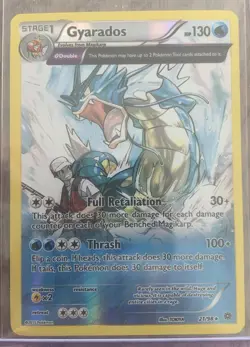 2015 Pokemon TCG Ancient Origins: Gyarados- Holo Rare Full Art 21/98. NM! - Image 1