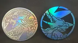 Mega Charizard X ex UPC Metal Coin - Pokemon And ETB BLUE Phantasmal Flames - Image 1