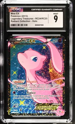 2013 Pokemon Mew EX Full Art RC24/RC25 Legendary Treasures Radiant CGC 9 - Image 1