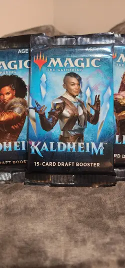 Magic The Gathering Kaldheim Draft Booster 4 Pack Full Art Set New MTG TCG - Image 3