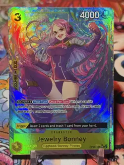 JEWELRY BONNEY - One Piece OP08-105 - AA Alt Art Super Rare SR - Two Legends - Image 1