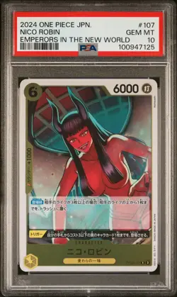 2024 One Piece NICO ROBIN #107 OP09-107 Japanese JP JPN PSA 10 - Image 1