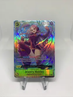 JEWELRY BONNEY - One Piece TCG OP08-105 - AA Alt Art Super Rare SR - Two Legends - Image 2