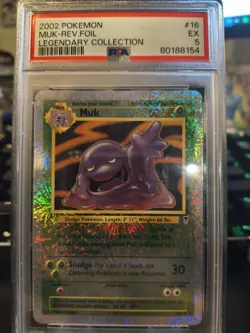 PSA 5 - Pokemon MUK 16/110 Reverse Holo - LEGENDARY COLLECTION - Fireworks - Image 1