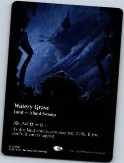 Watery Grave (Borderless Rare Edge of Eternities Magic: The Gathering NM foil - Image 1