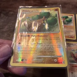 5x Pokemon Bonsly Card Diamond & Pearl 71/130 Reverse Holo MP-DMG - Image 2