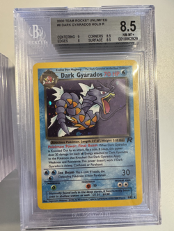 2000 Pokemon Team Rocket Dark Gyarados 8/82 Holo Rare PSA BGS 8.5 NM/MINT + - Image 1