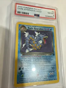 PSA 8 NM-MINT Dark Gyarados 8/82 Pokemon 2000 Team Rocket Unlimited Holo Rare - Image 3
