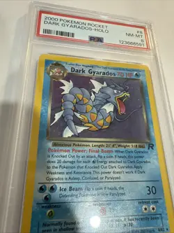 PSA 8 NM-MINT Dark Gyarados 8/82 Pokemon 2000 Team Rocket Unlimited Holo Rare - Image 4