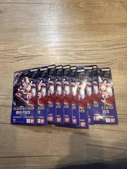 One Piece TCG The Azure Sea’s Seven OP 14 Booster sleeves. Lot Of 10. - Image 1