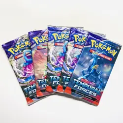 x5 Pokemon TCG: Scarlet and Violet Temporal Forces Booster Pack Sealed - Image 1