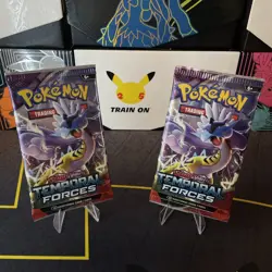 Pokemon TCG Temporal Forces Sealed Booster Pack Raging Bolt Scarlet And Violet - Image 1