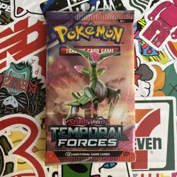 Pokemon TCG: Scarlet and Violet Temporal Forces x1 Booster Pack Sealed - Image 1