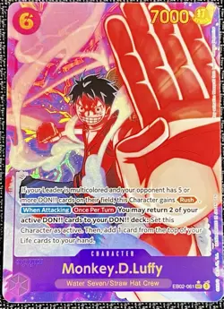 Monkey.D.Luffy Alternate Art EB02-061 Extra Booster: Anime 25th Collection Foil - Image 1