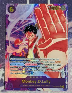 Monkey.D.Luffy Alternate Art EB02-061 Extra Booster: Anime 25th Collection Foil - Image 2