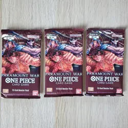 ×3 One Piece Card Game OP-02 Paramount War Sealed English Booster Packs - Image 4