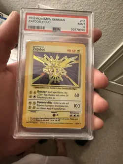 Pokemon 1999 Zapdos Holo German PSA 9 Card 16/102 Vintage TCG - Image 2