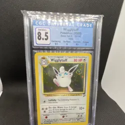 Pokemon TCG Wigglytuff Base Set 2 19/130 Holo Rare CGC 8.5 2000 Card - Image 1