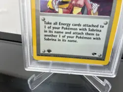 Sabrina 20/132 Pokemon Gym Challange 1st Edition Holo Rare PSA 8 NM-MT - Image 2