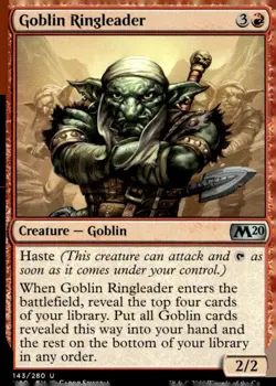 Core Set 2020 #143 Goblin Ringleader - Image 1
