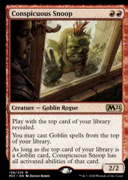 Core Set 2021 #139 Conspicuous Snoop - Image 1