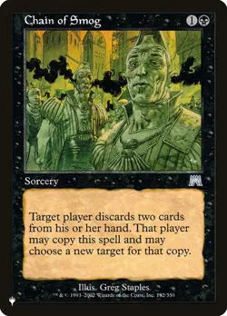 1x NM Chain of Smog MTG Mystery Booster 2 MB2 SV - Image 1