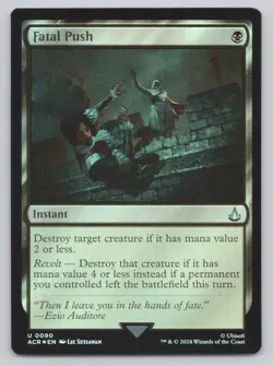 Fatal Push Foil U Universes Beyond: Assassin's Creed 90 NM - Image 1