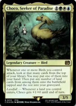 MTG Choco, Seeker of Paradise Foil NM FINAL FANTASY Magic 215 - Image 1