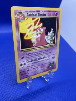 Pokemon Sabrina's Slowbro 60/132 Gym Heroes Uncommon Pokemon TCG WotC Vintage - Image 2