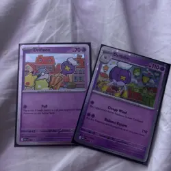 Pokemon TCG Drifloon 005 and Drifblim 006 Mega Evolution Black Star Promo - Image 1
