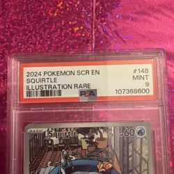 Pokemon TCG Squirtle PSA 9 Stellar Crown Illustration rare 148/142 - Image 3