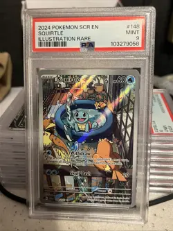Pokemon TCG Squirtle Stellar Crown PSA 9 - Image 1