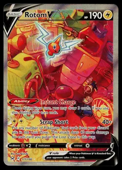Pokemon Card - Rotom V Lost Origin 177/196 Alternate Full Art - Image 1