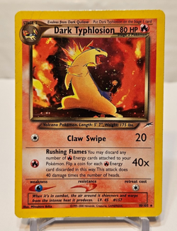 Dark Typhlosion 10/105 Holo Rare Unlimited Neo Destiny Pokemon 1293 - Image 1